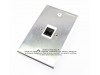 Placa Tapa Jack RJ45 Cat6 cople Aluminio